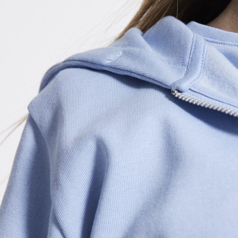 Zip hoodie "Tom star" Light blue